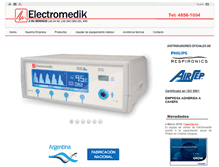 Tablet Screenshot of electromedik.com.ar